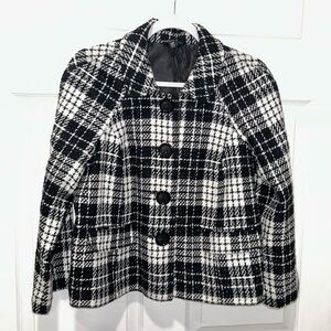 Briggs New York‎ Women's Black And White Blazer Jacket Coat Size 12P